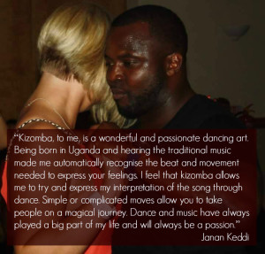 Kizomba allows me to try and express my musical interpretation of a song through dance