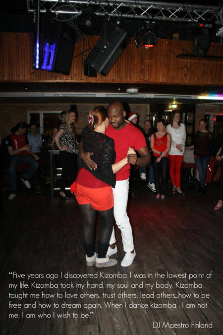 Kizomba taught me how to love others, trust others, lead others...how to be free