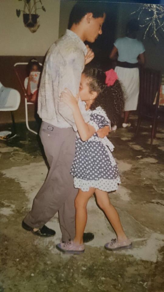 A brother and sister dance kizomba in Angola